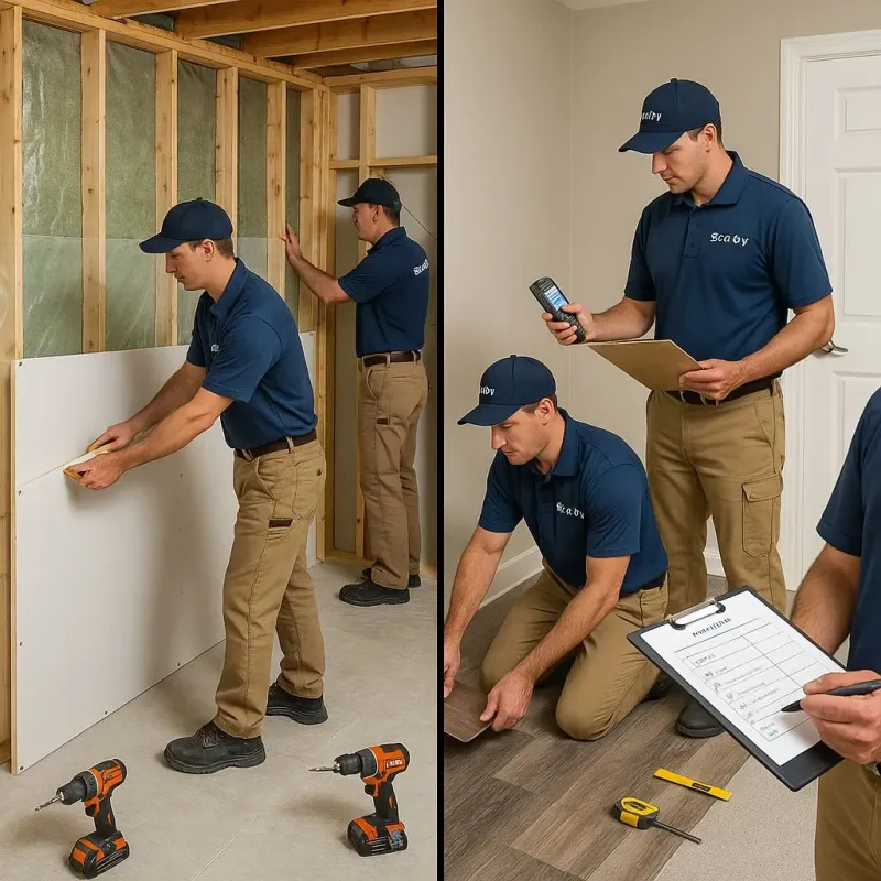 Repairs and Reconstruction process in Long Beach, IN